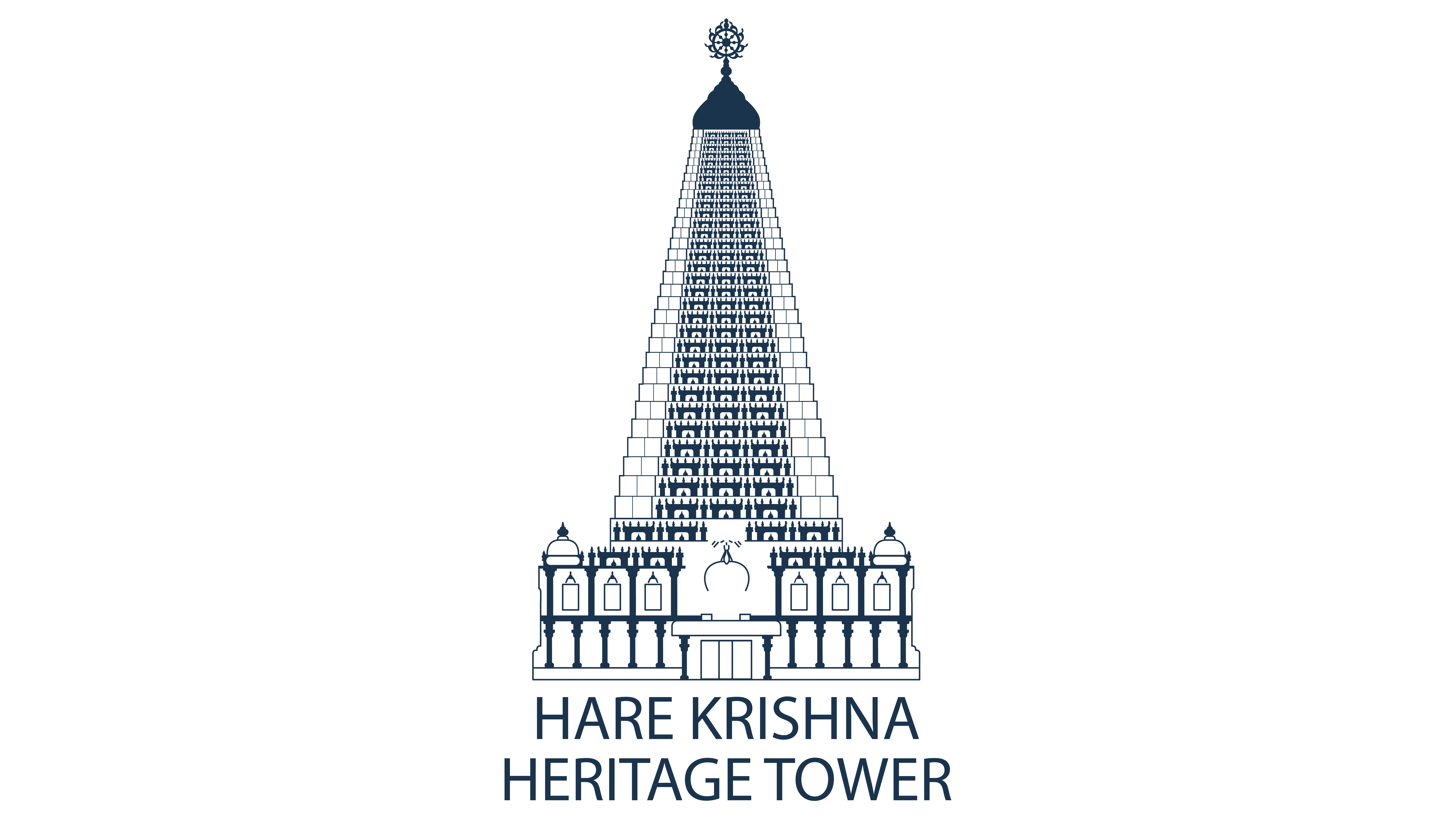 Hare krishna heritage tower logo